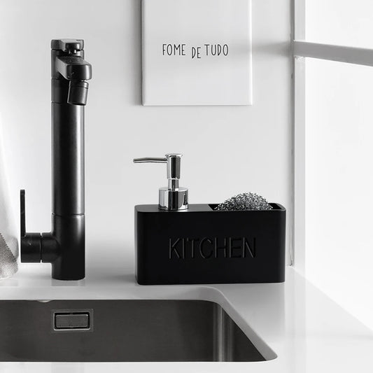 Sandstone Texture Soap Dispenser Set Bathroom Kitchen Decor