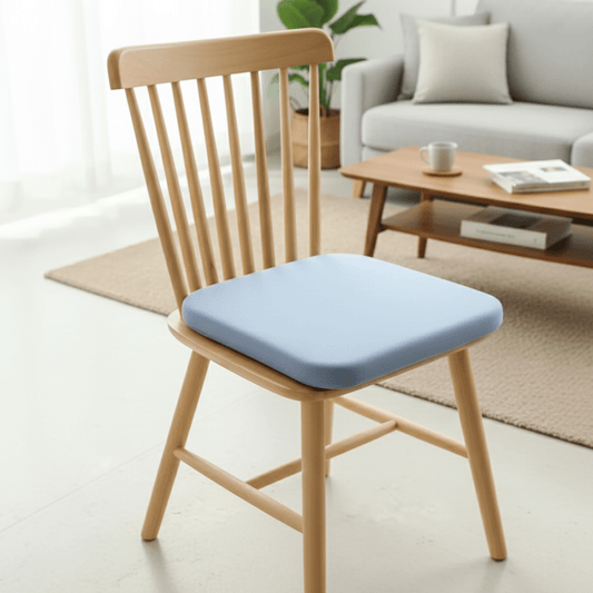 Memory Foam Seat Cushion Square 40cm Anti-Slip Chair Pad Home Office