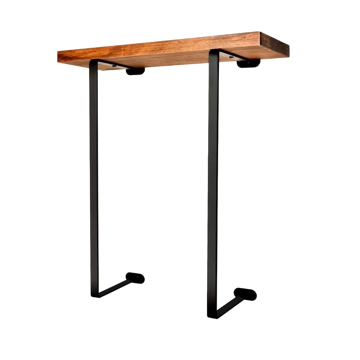 Black Wall Mounted Towel Rack Bathroom Shelf Minimalist Storage Organiser Decor