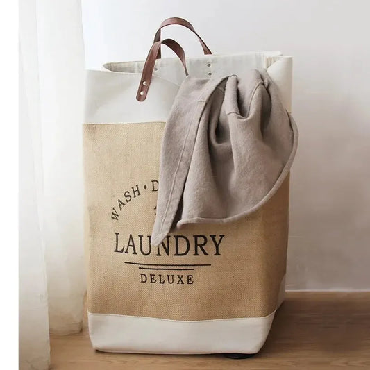 Foldable Fabric Laundry Basket Large Capacity Storage Home Decor