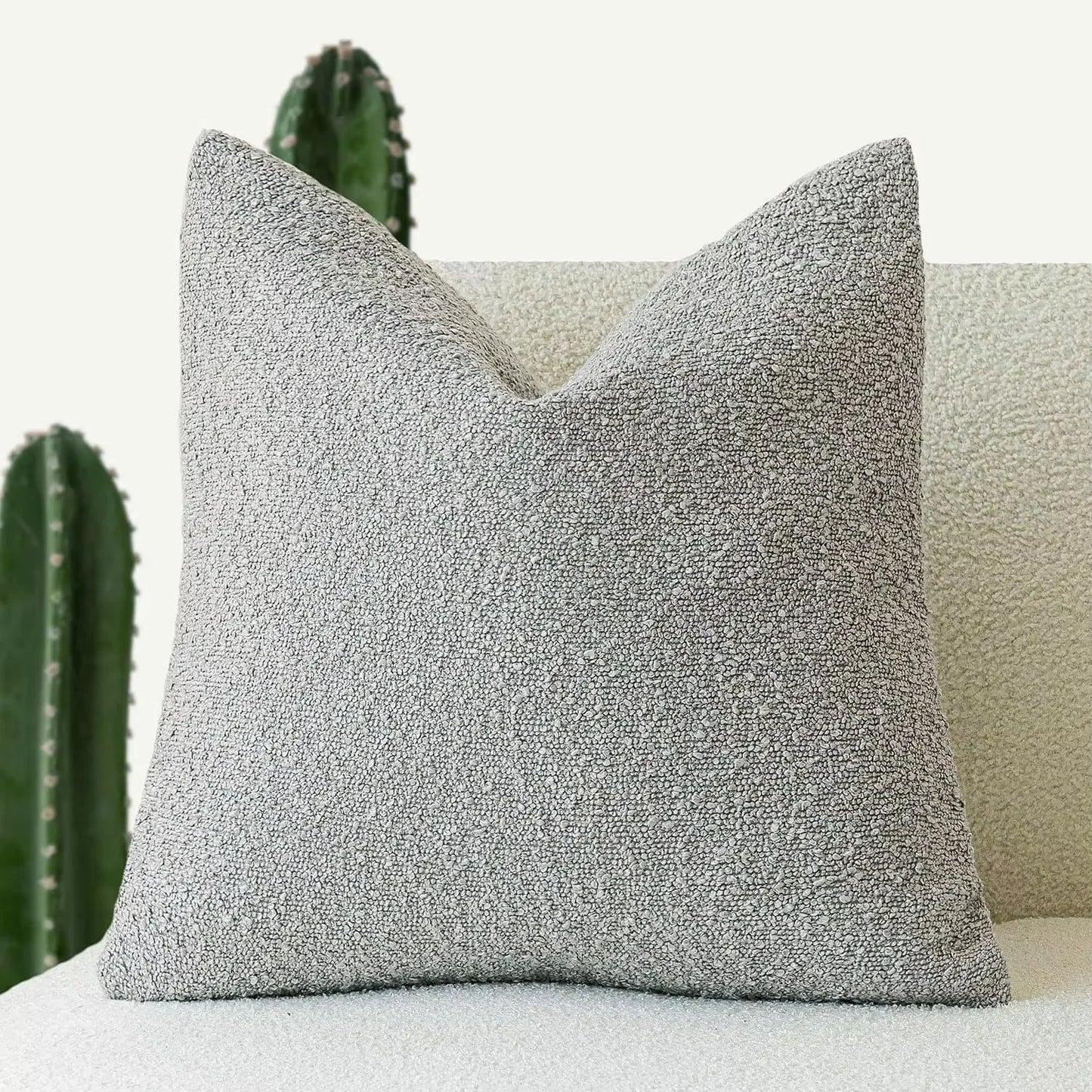 Bouclé Textured Cushion Cover Soft Looped Sofa Pillow Cover Home Decor