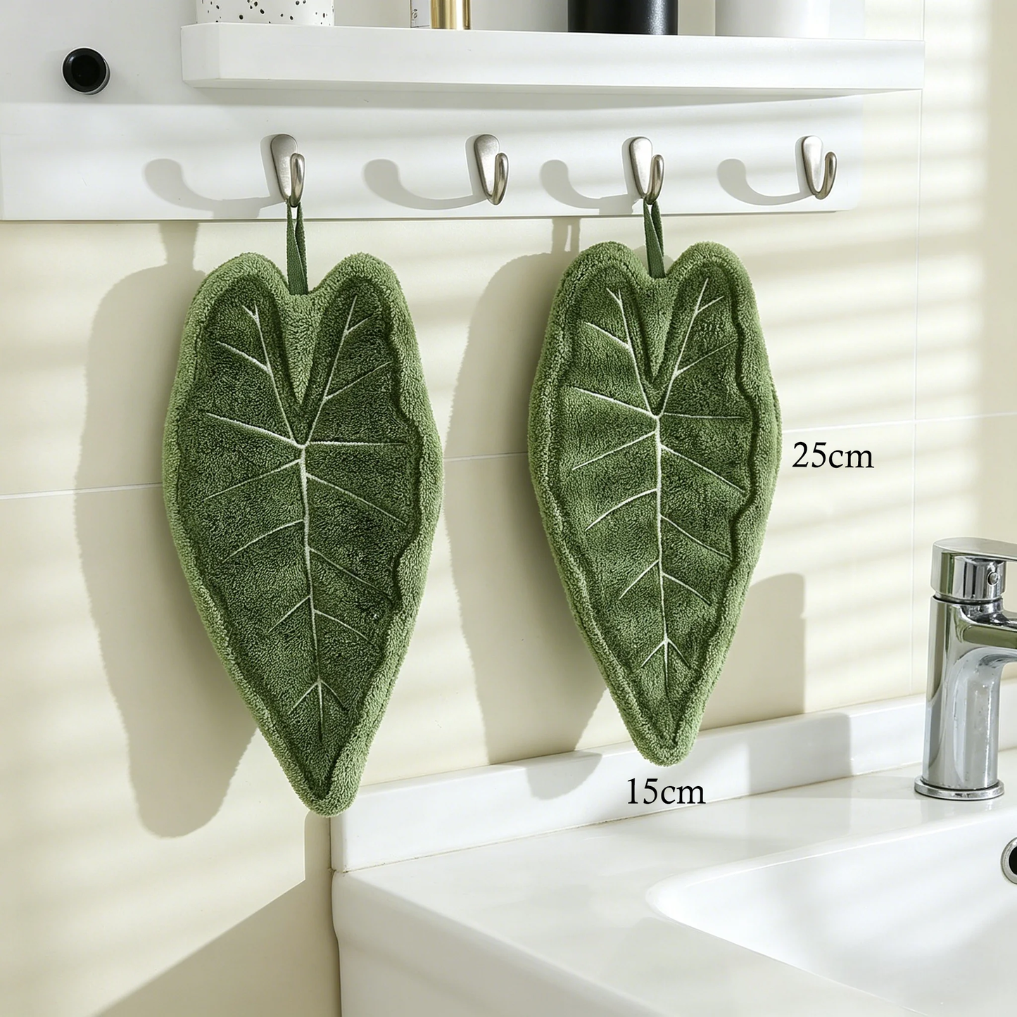 Banana Leaf Hanging Hand Towel Decorative Kitchen Bathroom Decor