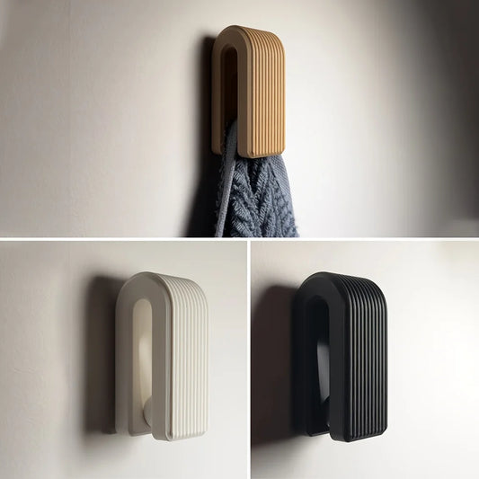 Auto-Locking Gravity Towel Hanger No Drill Wall Mount Bathroom Home Decor