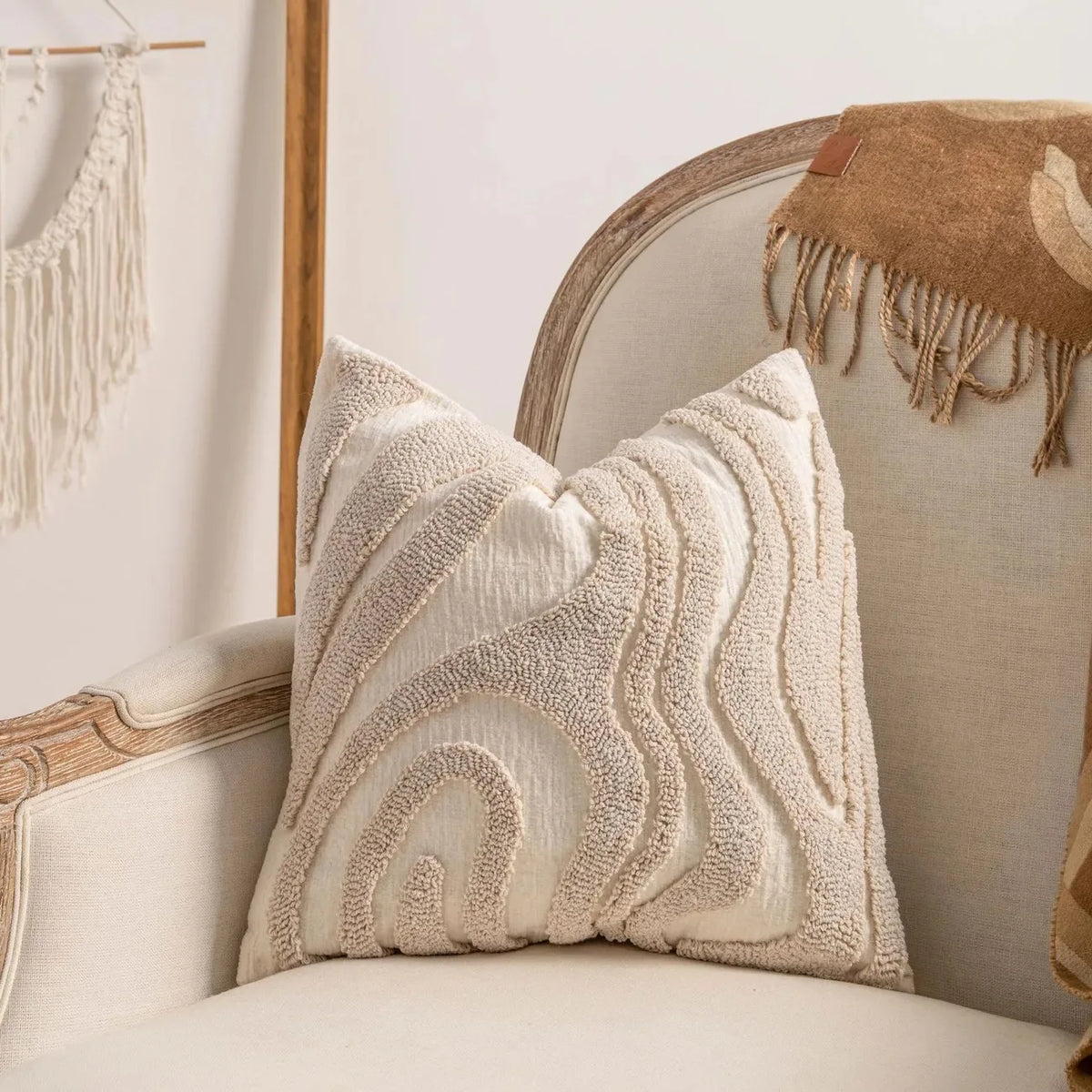 Boho Chenille Geometric Cushion Cover Sofa Pillow Living Room Decor Ideas