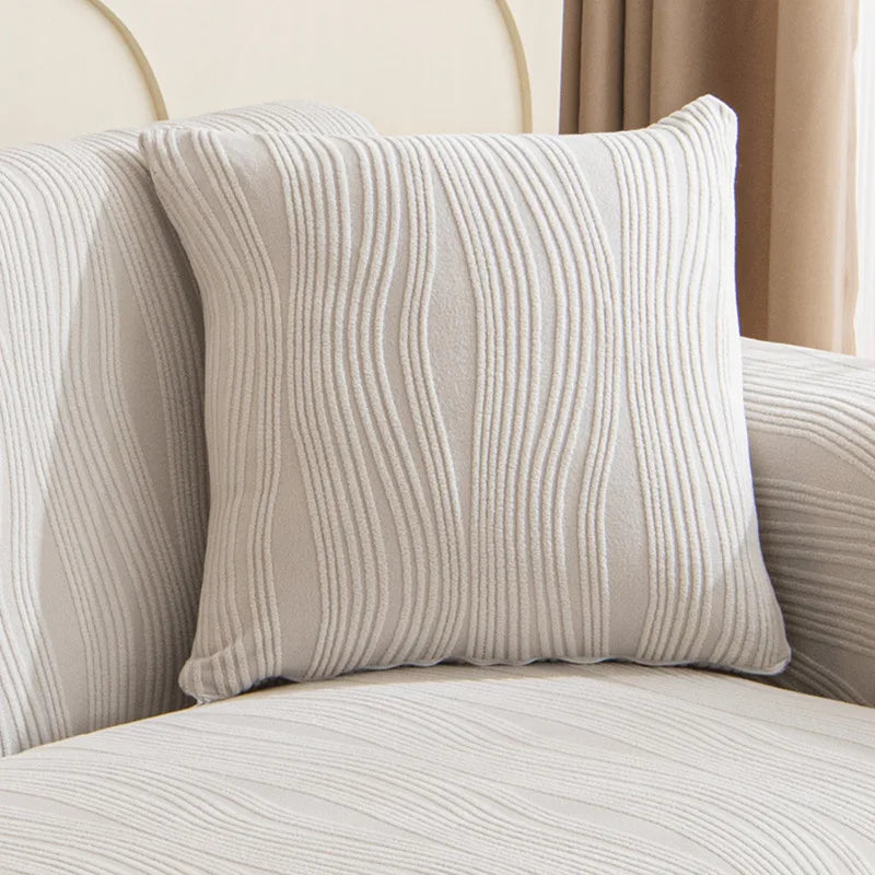Jacquard Textured Cushion Cover Thick Soft Knitted Sofa Pillow Cover Home Decor