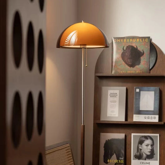 Modern Dark Acrylic Shade Floor Lamp Minimalist Standing Light Bedroom Home Decor