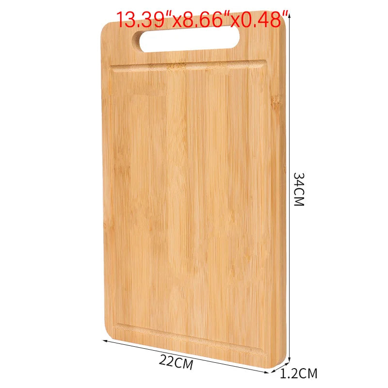 Premium Bamboo Cutting Board Natural Antibacterial Kitchen Chopping Board Decor