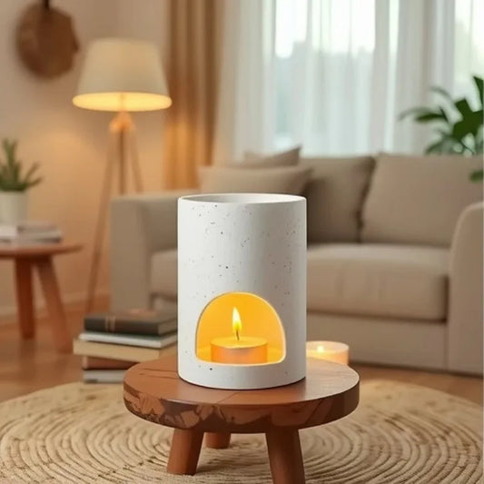 Ceramic Oil Burner and Wax Melt Warmer Tea Light Aromatherapy Home Decor