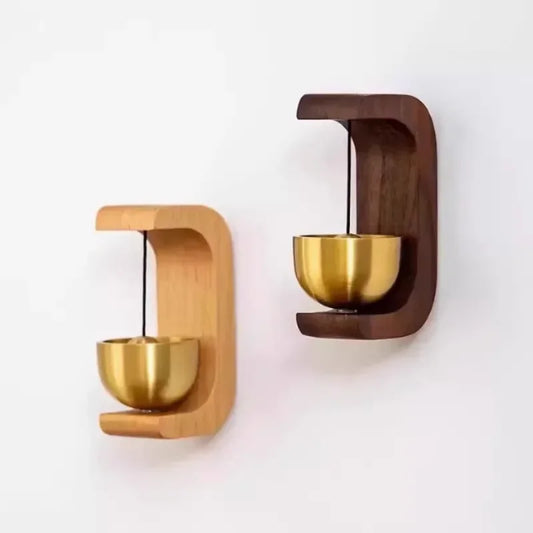 Japanese Magnetic Indoor Wind Chime Oak and Copper Doorbell Home Decor