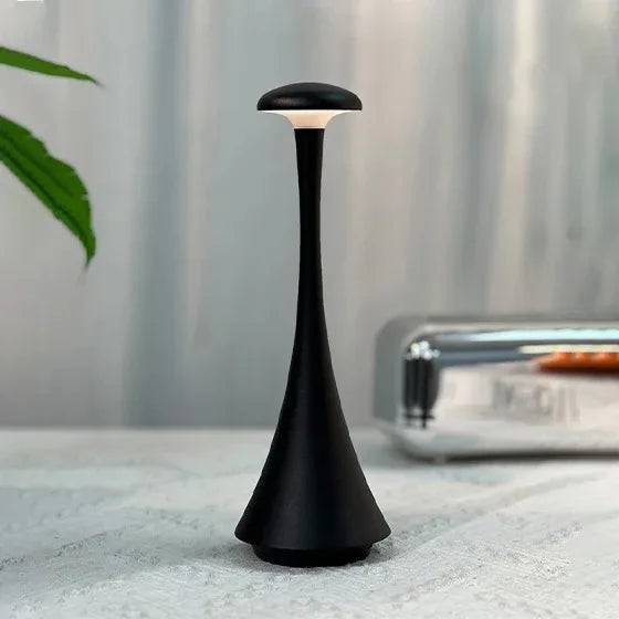 Mushroom Touch Table Lamp Rechargeable USB-C Wireless Cordless Home Decor