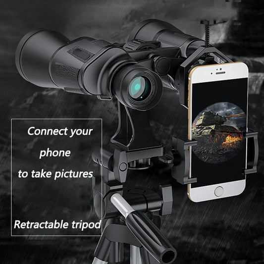 Professional HD 20x50 Binoculars BAK4 Prism Compact Outdoor Travel Camping