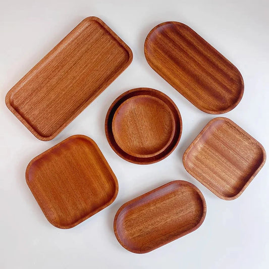 Solid Walnut Wood Serving Tray Coffee Table Decor Kitchen Home Decor