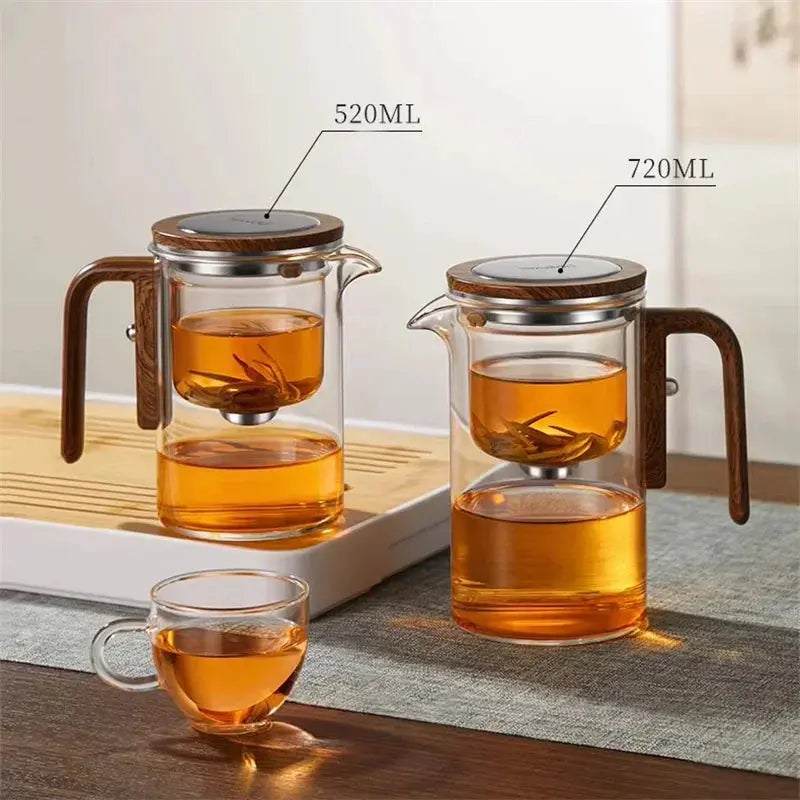 Magnetic Filtration Teapot Glass Modern Loose Leaf Tea Brewing