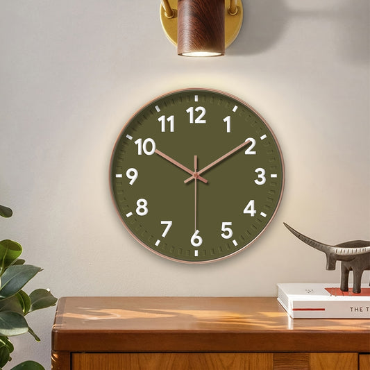 Modern 3D Minimalist Wall Clock Silent Sweep Round Home Decor
