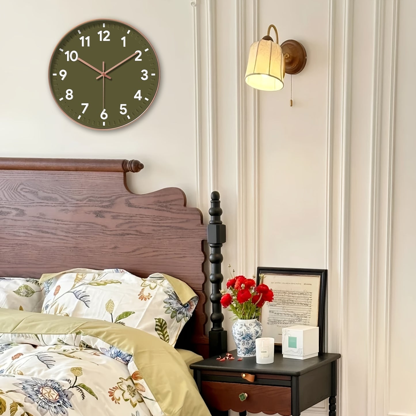 Modern 3D Minimalist Wall Clock Silent Sweep Round Home Decor