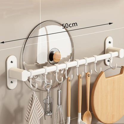 Wall Mounted Kitchen Storage Rack Pan Lid Utensil Organiser Kitchen Decor
