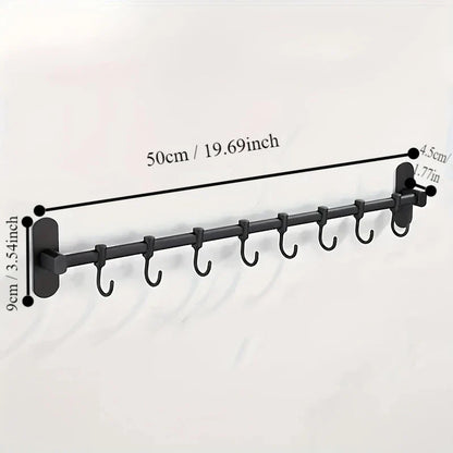 Wall Mounted Kitchen Storage Rack Pan Lid Utensil Organiser Kitchen Decor