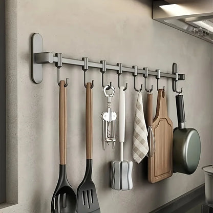 Wall Mounted Kitchen Storage Rack Pan Lid Utensil Organiser Kitchen Decor