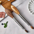 Wooden Handle Kitchen Tongs Set Natural Kitchen Utensils Gift Ideas