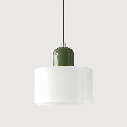 Retro Coloured Glass Pendant Lamp Handblown Shade Ceiling Light Home Decor