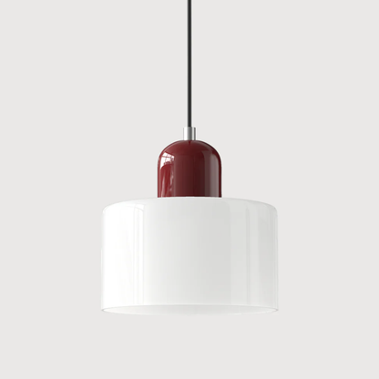 Retro Coloured Glass Pendant Lamp Handblown Shade Ceiling Light Home Decor