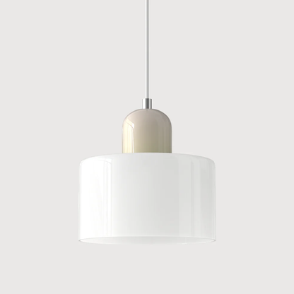 Retro Coloured Glass Pendant Lamp Handblown Shade Ceiling Light Home Decor