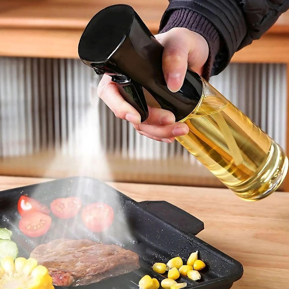 Oil Mist Spray Bottle Refillable Kitchen Cooking Spray Home Decor