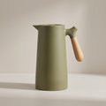 Insulated Vacuum Carafe Wooden Handle 1L Beverage Server Coffee Station