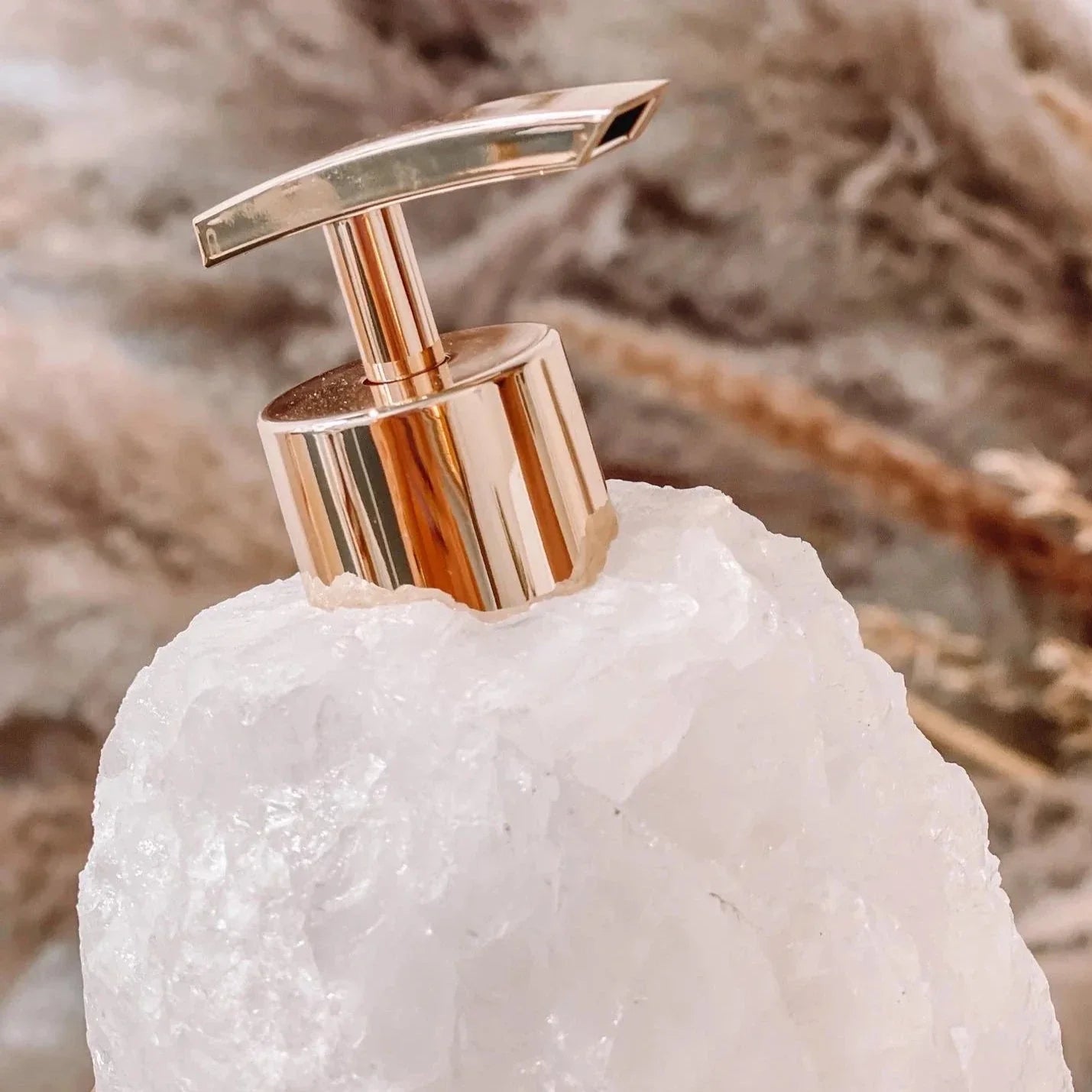 Crystal Quartz Texture Soap Dispenser Luxury Bathroom Vanity Decor