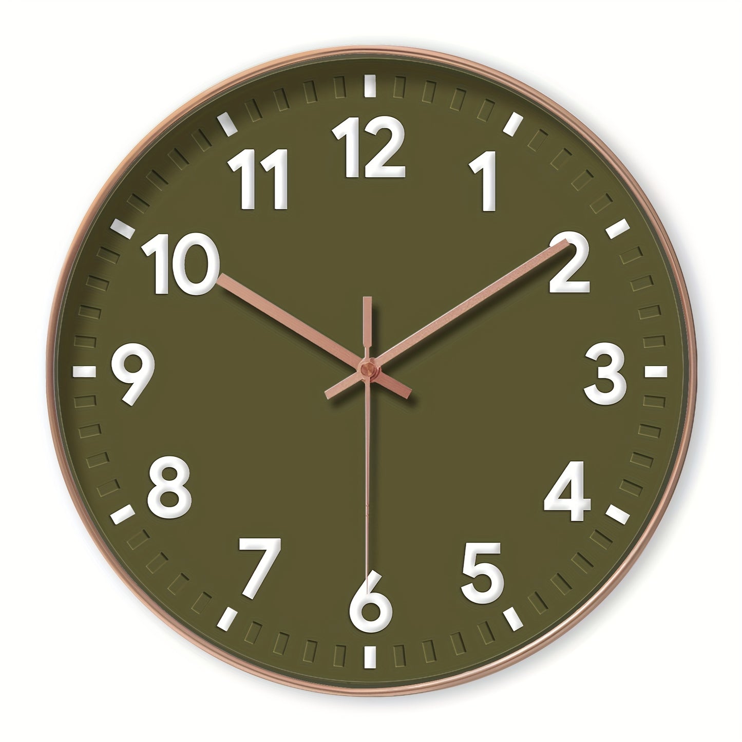 Modern 3D Minimalist Wall Clock Silent Sweep Round Home Decor