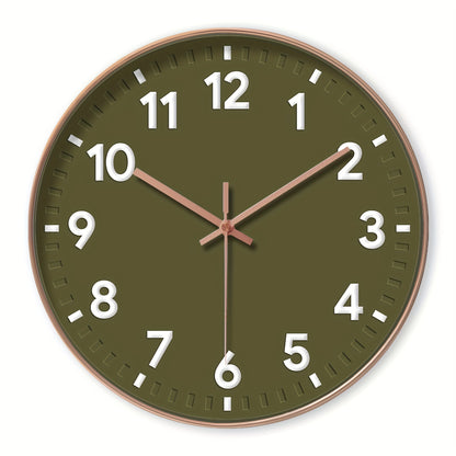 Modern 3D Minimalist Wall Clock Silent Sweep Round Home Decor