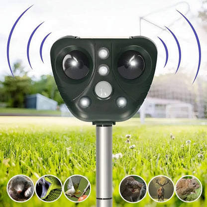 Solar Bird Repeller Ultrasonic Outdoor Garden Pest Control