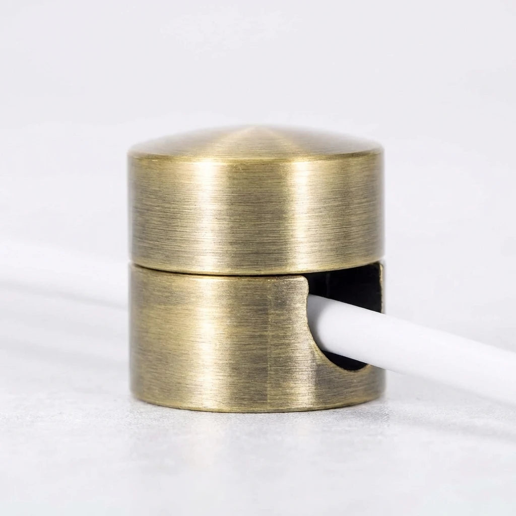 Aluminium Alloy Adhesive Cable Clips 3-Pack Desk and Wall Cable Management