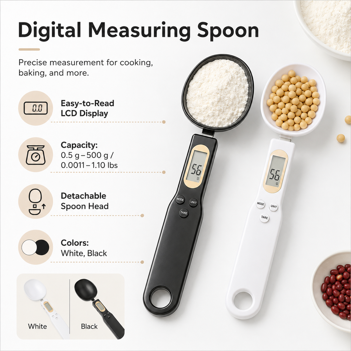 Digital Measuring Spoon Scale Kitchen Baking Gift Ideas