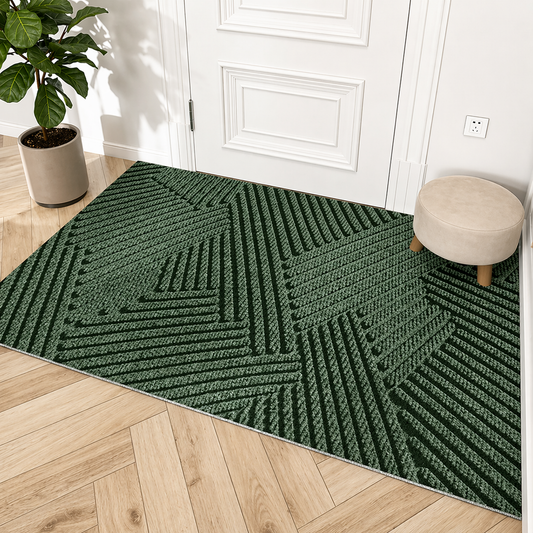 Non-Slip Textured Door Mat Modern Dirt Resistant Entry Mat Home Decor