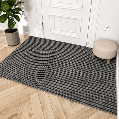 Non-Slip Textured Door Mat Modern Dirt Resistant Entry Mat Home Decor