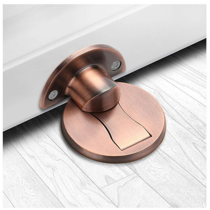 Stainless Steel Magnetic Door Stop Wall-Mounted Strong Hold No Drill Home Decor