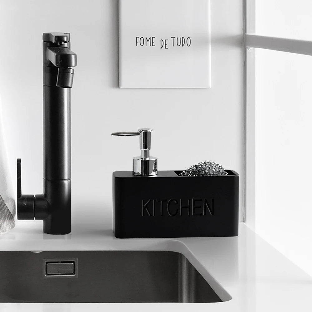 Sandstone Texture Soap Dispenser Set Bathroom Kitchen Decor