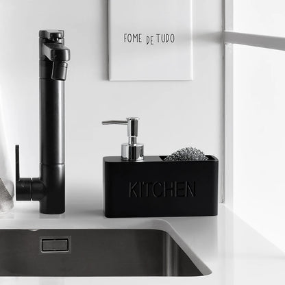 Sandstone Texture Soap Dispenser Set Bathroom Kitchen Decor