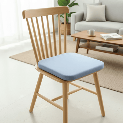 Memory Foam Seat Cushion Square 40cm Anti-Slip Chair Pad Home Office