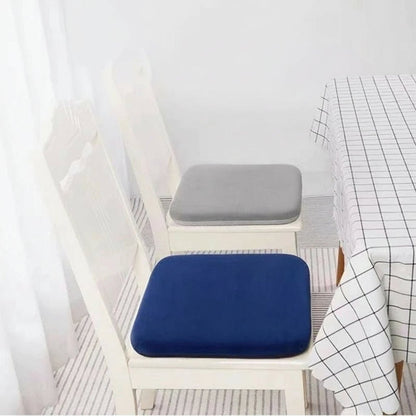 Memory Foam Seat Cushion Square 40cm Anti-Slip Chair Pad Home Office