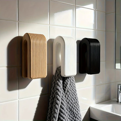 Auto-Locking Gravity Towel Hanger No Drill Wall Mount Bathroom Home Decor