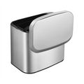 Wall-Mounted Stainless Steel Compost Bin with Lid 4L Kitchen Cabinet Door