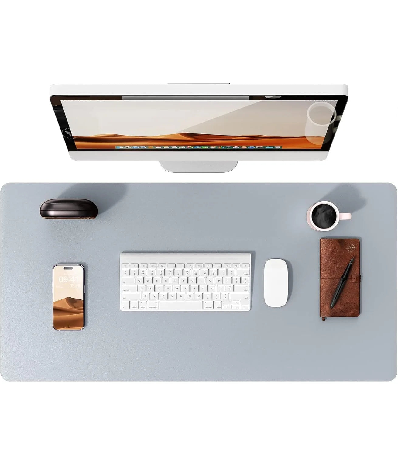 Non-Slip PU Leather Desk Pad Protector Large Office Desk Mat Home Decor