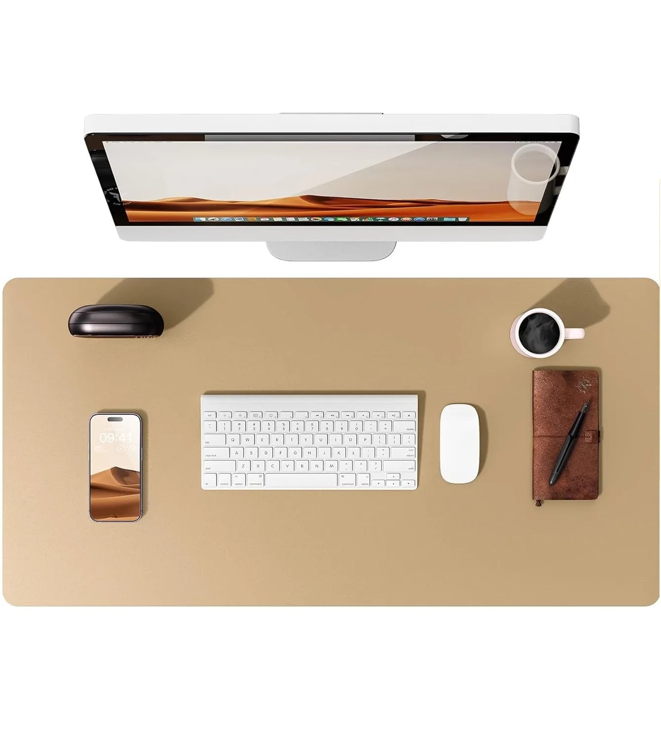 Non-Slip PU Leather Desk Pad Protector Large Office Desk Mat Home Decor