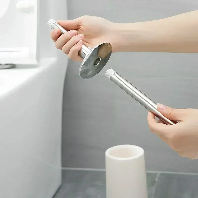 Nordic Toilet Brush with Holder Set Modern Bathroom Decor
