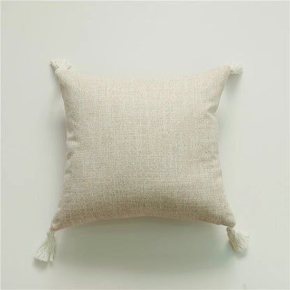 Linen Sofa Throw Pillow Cover Soft Neutral Cushion Cover Living Room