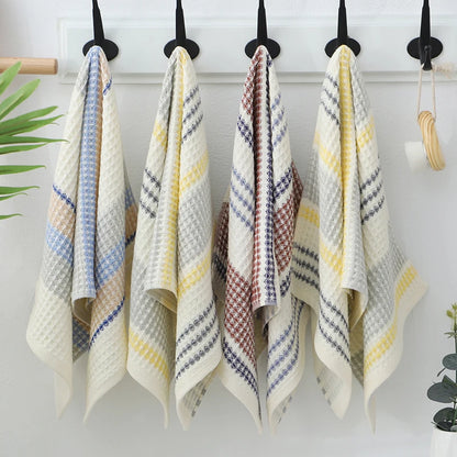 Cotton Waffle Towel Quick Dry Absorbent Bath Hand Face Cloth Bathroom Decor