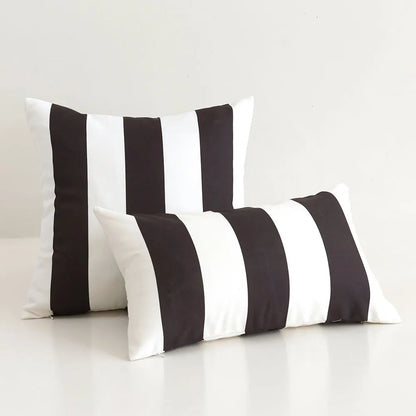 Outdoor Waterproof Striped Cushion Cover Summer Sofa Pillow Cover Home Decor