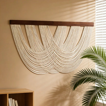 Handwoven Boho Macrame Wall Tapestry Woven Wall Hanging Home Decor
